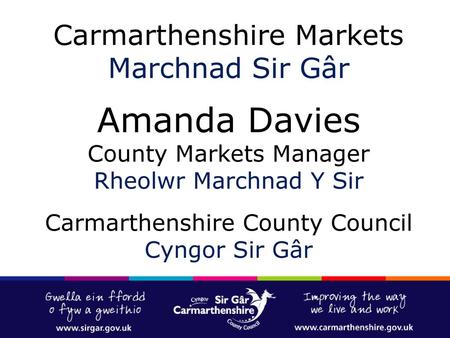 Carmarthenshire Markets