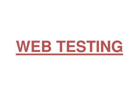 WEB TESTING www.Fullinterview.com.