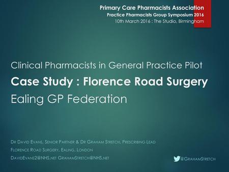 Primary Care Pharmacists Association