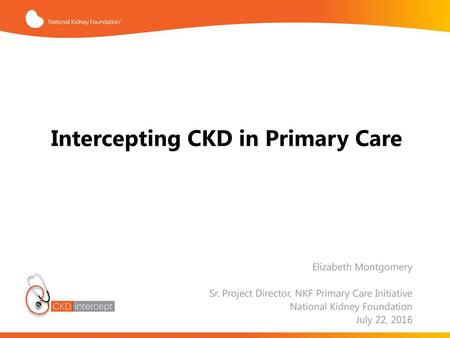 Intercepting CKD in Primary Care