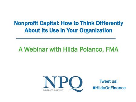 A Webinar with Hilda Polanco, FMA