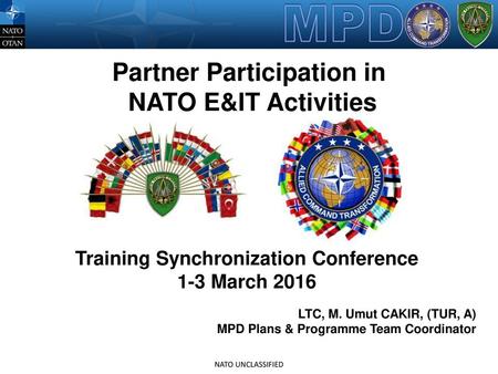 Partner Participation in Training Synchronization Conference