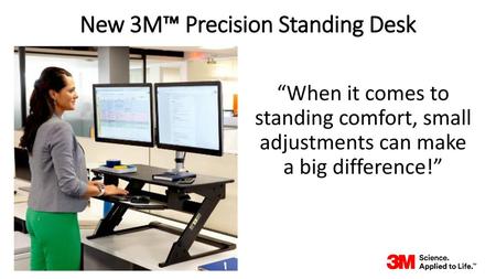 New 3M™ Precision Standing Desk