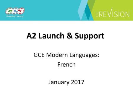 GCE Modern Languages: French January 2017