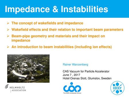 Impedance & Instabilities