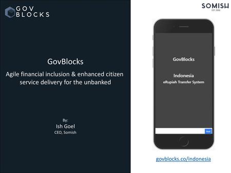 GovBlocks Agile financial inclusion & enhanced citizen