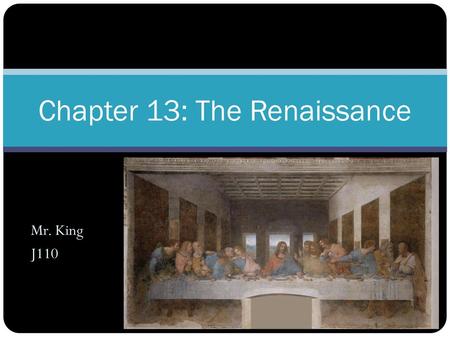 Chapter 13: The Renaissance