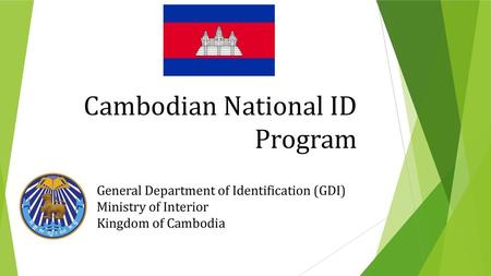 Cambodian National ID Program