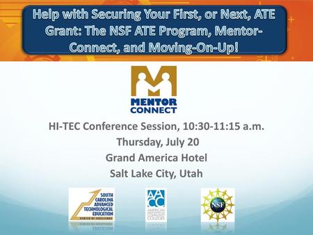 HI-TEC Conference Session, 10:30-11:15 a.m.