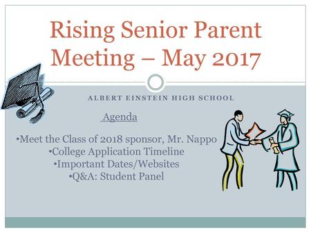 Rising Senior Parent Meeting – May 2017