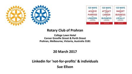 Linkedin for 'not-for-profits' & individuals