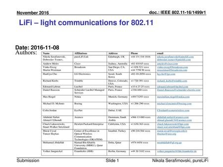 LiFi – light communications for