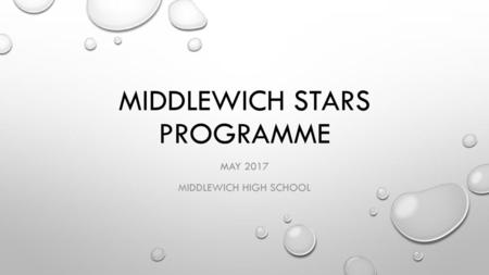 Middlewich STARS Programme