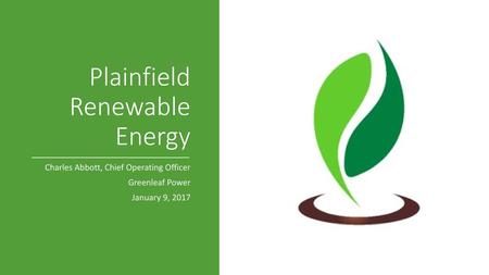 Plainfield Renewable Energy