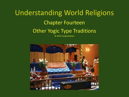 Understanding World Religions