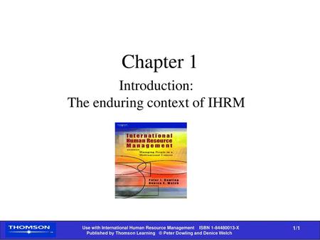 Introduction: The enduring context of IHRM