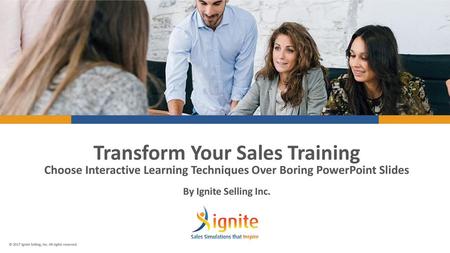 Transform Your Sales Training