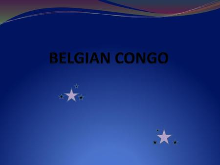 BELGIAN CONGO.