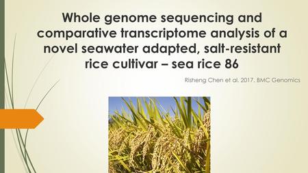 Risheng Chen et al BMC Genomics