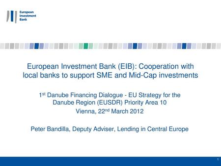 Peter Bandilla, Deputy Adviser, Lending in Central Europe