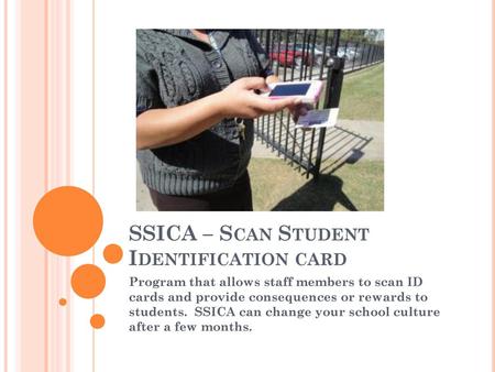 SSICA – Scan Student Identification card