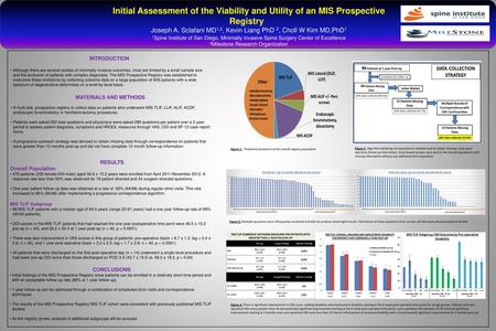 Joseph A. Sclafani MD1,2, Kevin Liang PhD 2, Choll W Kim MD,PhD1