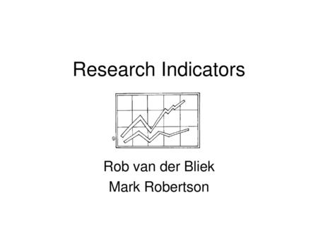 Rob van der Bliek Mark Robertson