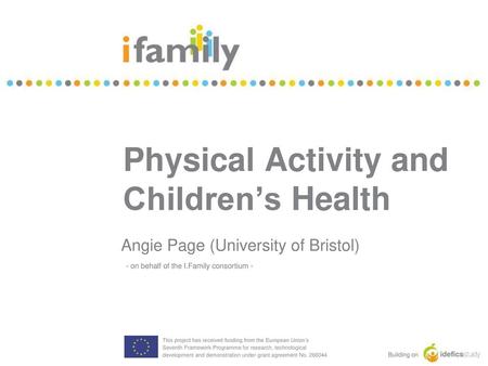 Physical Activity and Children’s Health