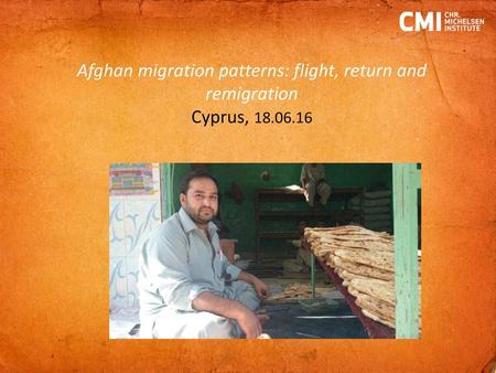 Afghan migration patterns: flight, return and remigration Cyprus, 18