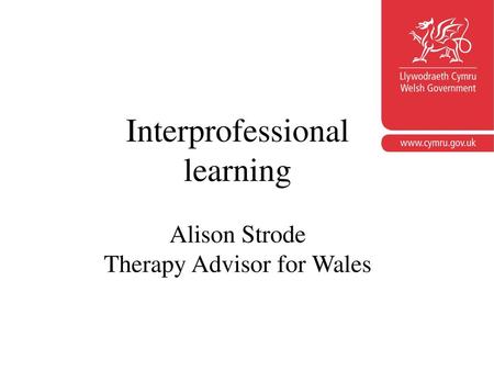 Interprofessional learning