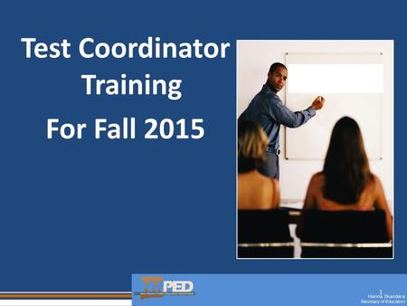 Test Coordinator Training