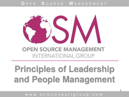 Principles of Leadership and People Management