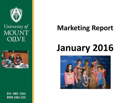 Marketing Report January 2016