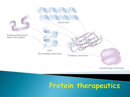 Protein therapeutics.