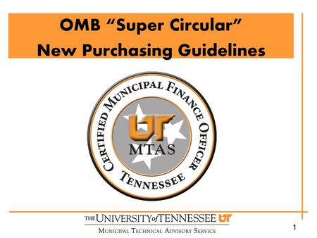 OMB “Super Circular” New Purchasing Guidelines