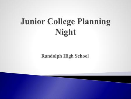 Junior College Planning Night