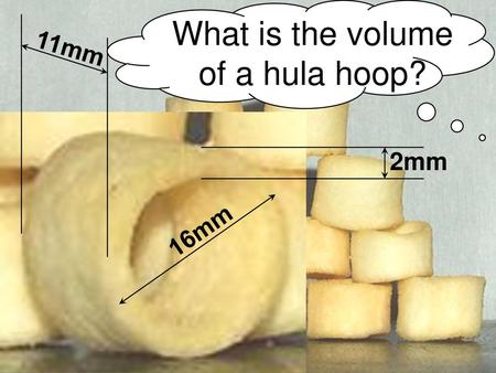 What is the volume of a hula hoop?