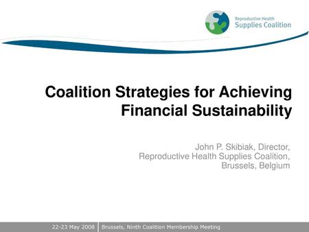 Coalition Strategies for Achieving Financial Sustainability