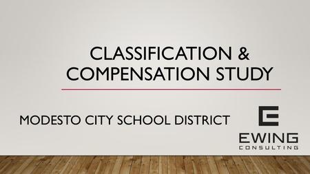 Classification & compensation Study