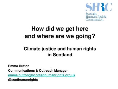 Climate justice and human rights