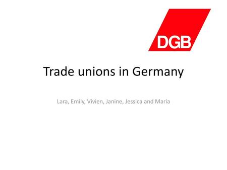 Trade unions in Germany