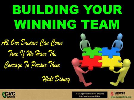 BUILDING YOUR WINNING TEAM