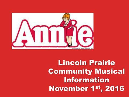 Lincoln Prairie Community Musical Information