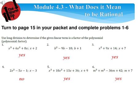 Module What Does it Mean to be Rational