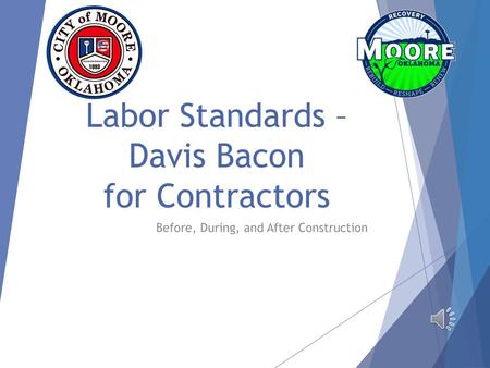 Labor Standards – Davis Bacon for Contractors