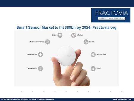 © 2016 Global Market Insights, Inc. USA. All Rights Reserved  Smart Sensor Market to hit $80bn by 2024: Fractovia.org.