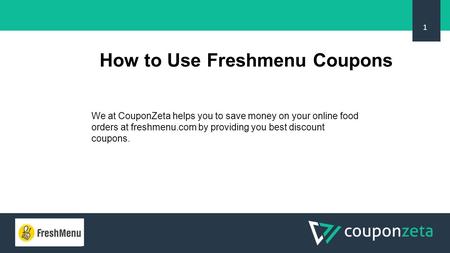 How to Use Freshmenu Coupons 