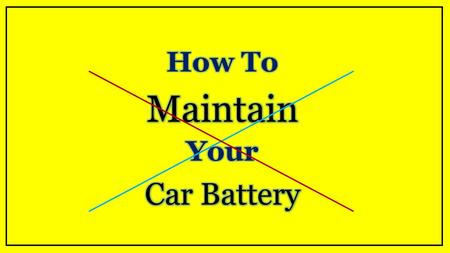 Car Battery Services in UAE