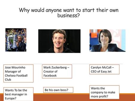 Why would anyone want to start their own business?