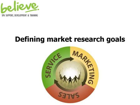 Defining market research goals